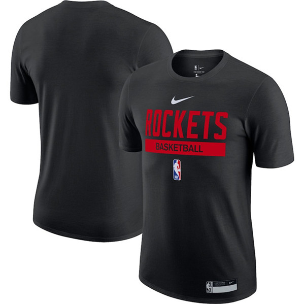 Men's Houston Rockets Black 2022/23 Legend On-Court Practice Performance T-Shirt - Click Image to Close